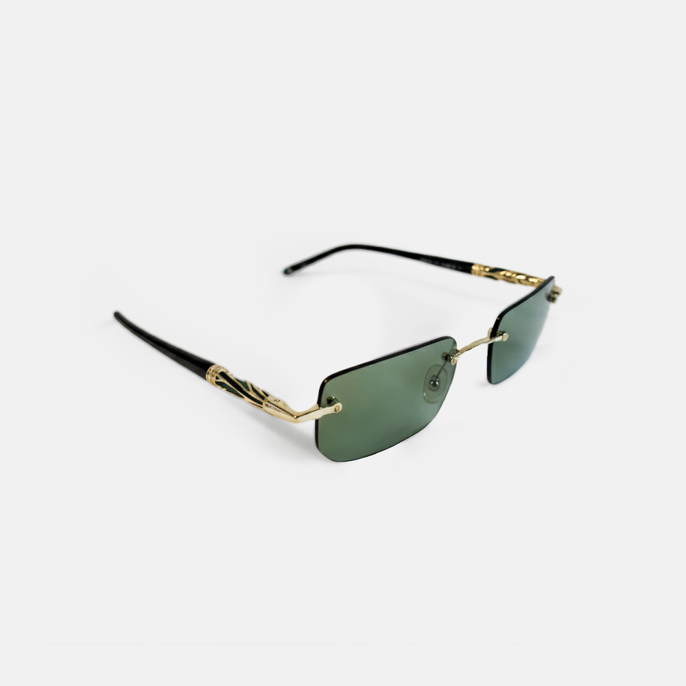 Super Flea Market+Mont Blanc+Green frameless sunglasses +Toni Garrn+thumbnail